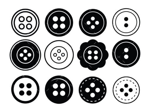 Sewing Button SVG