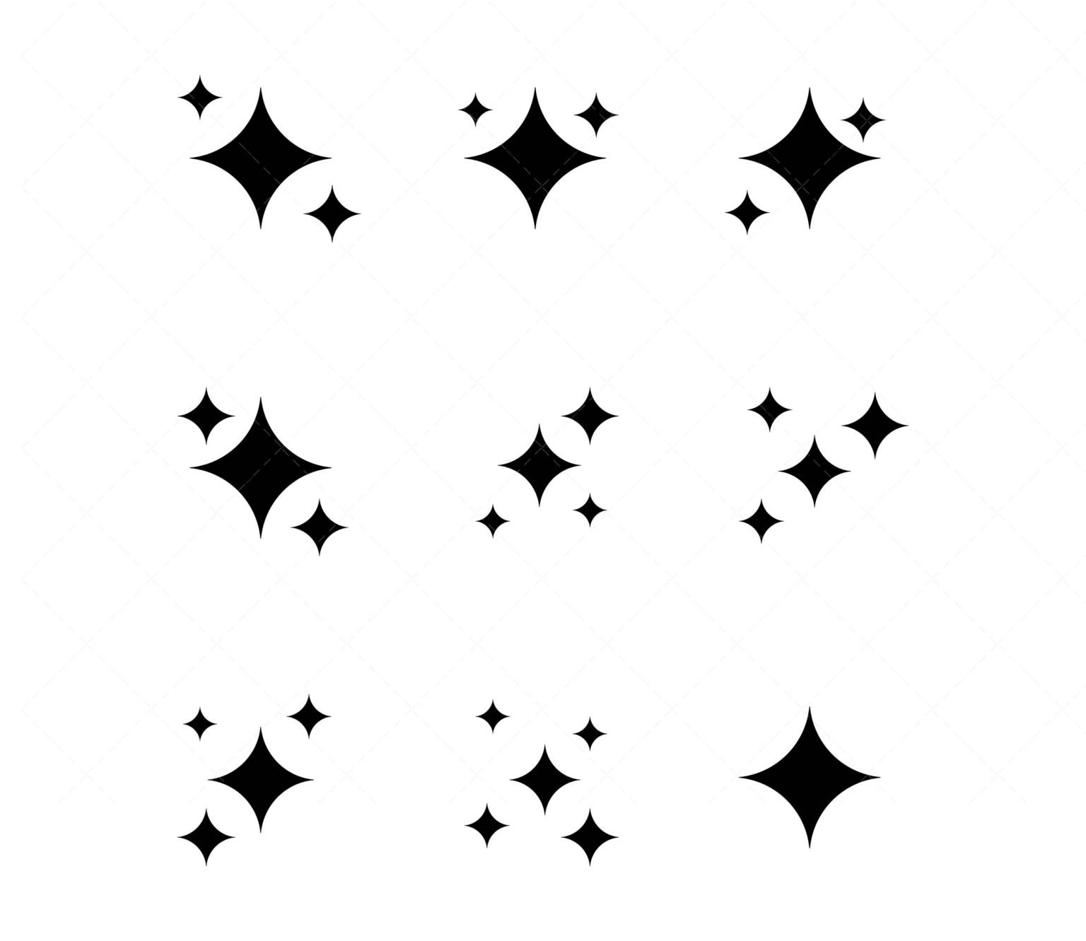 Sparkle SVG, PDF, Star SVG, Sparkle clipart