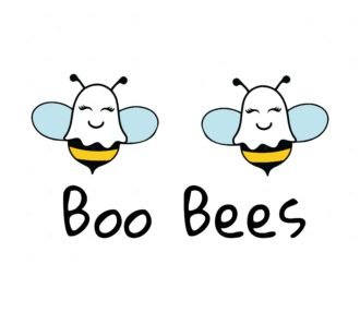 Boo Bees SVG, PNG, PDF, Ghost SVG, Halloween SVG, Bee SVG