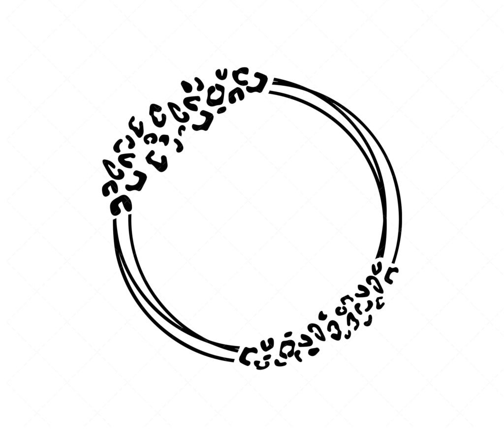 Leopard Frame SVG circle