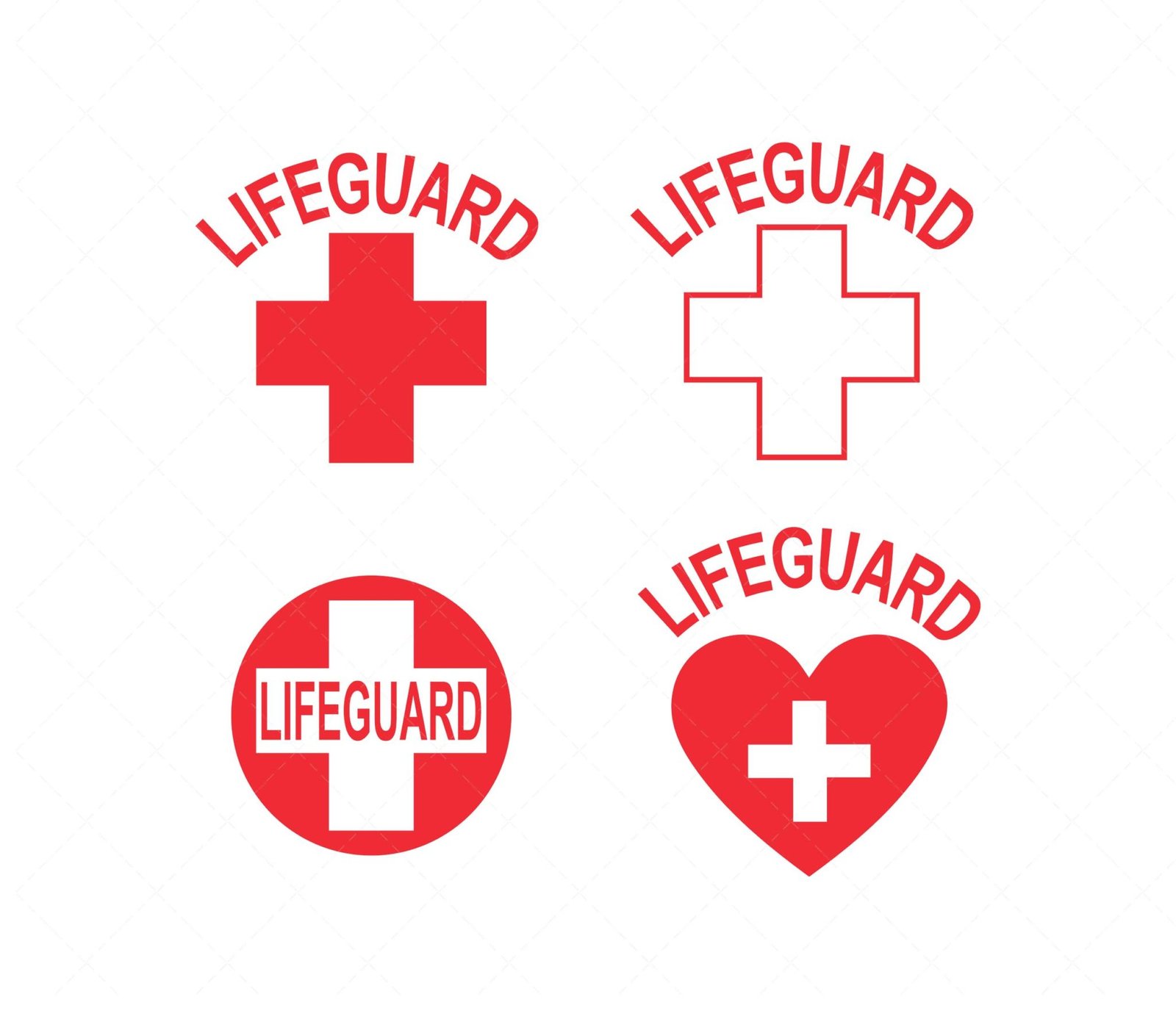 Lifeguard SVG, PNG, PDF, Lifeguard Clipart, Red Cross SVG