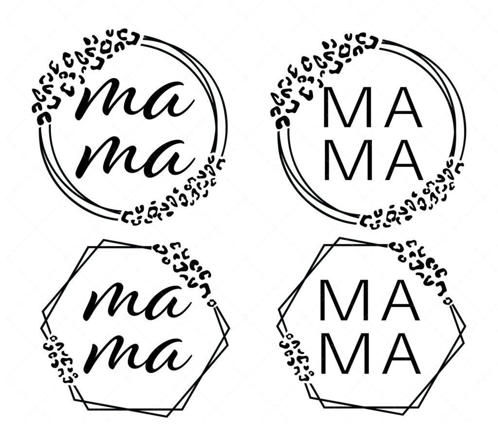 Leopard Mama SVG
