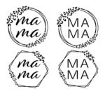 Leopard Mama SVG, PNG, PDF, Circle Frame SVG, Mom SVG