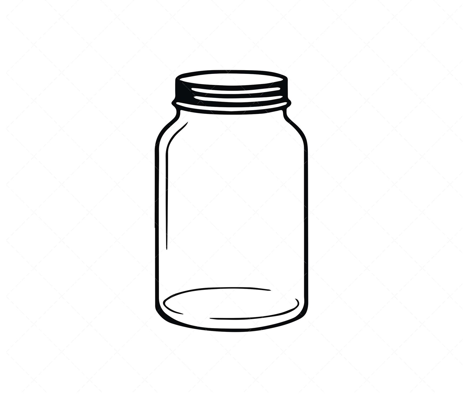 Mason Jar SVG, PNG, PDF, Glass Jar SVG, Kitchen Conversions SVG
