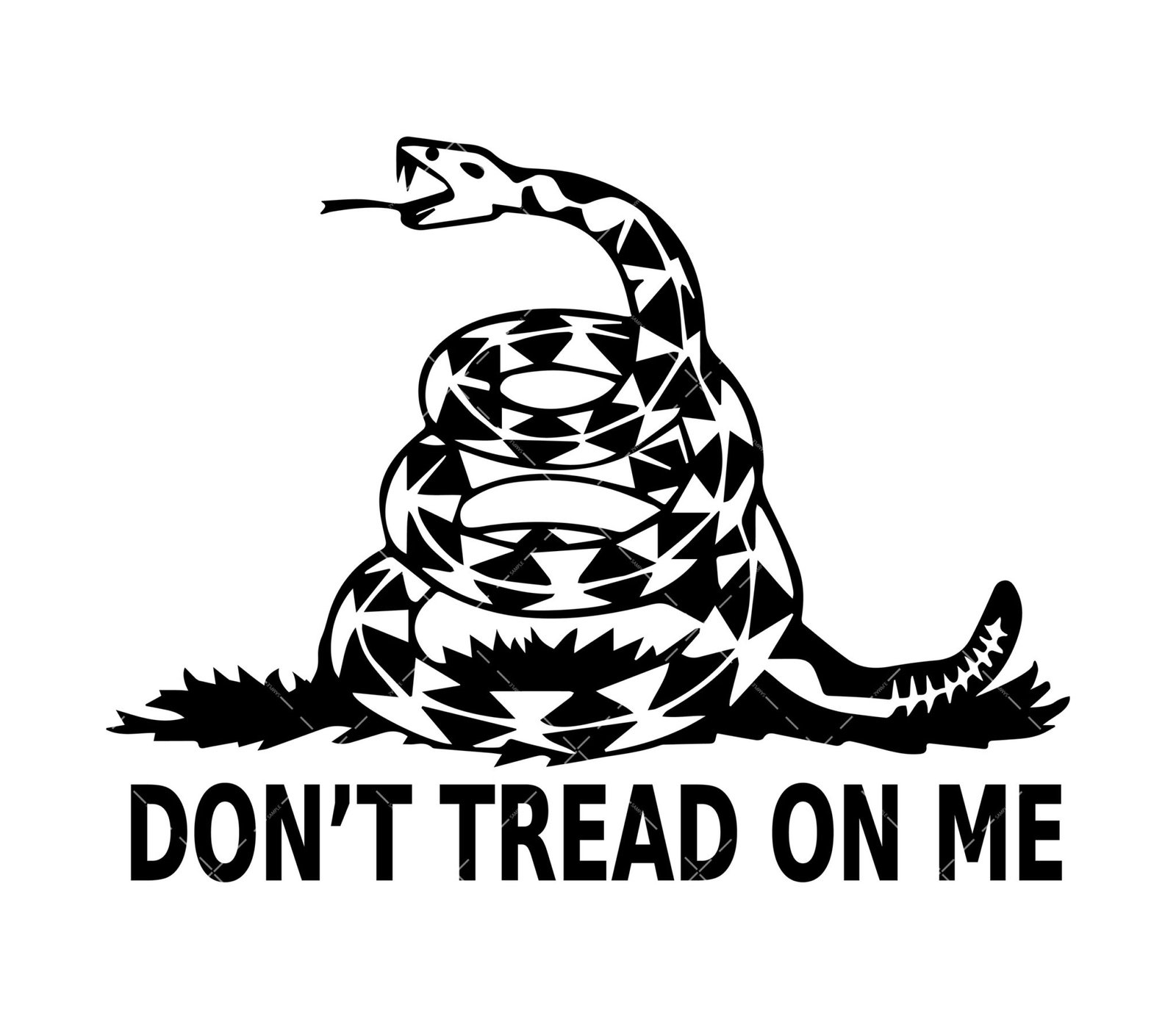 Don’t Tread On Me SVG, PNG, PDF, Silhouette, Cricut, Decal