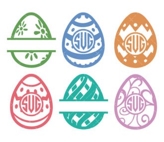 Easter Egg Frame SVG