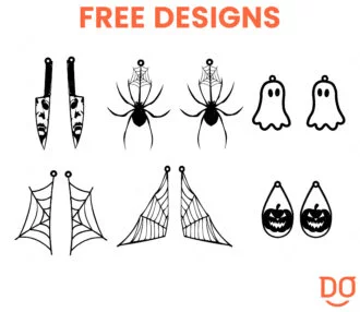 Free Halloween Earrings svg