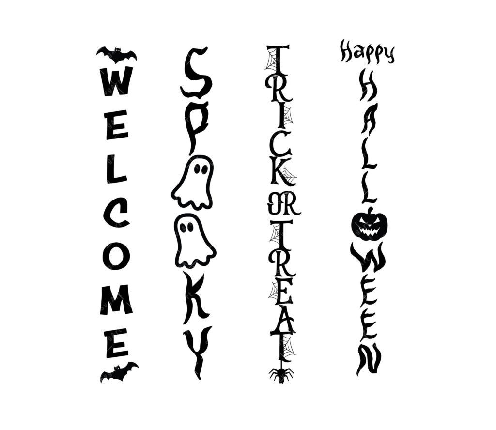 Halloween Porch Sign SVG, PDF, PNG, Halloween SVG