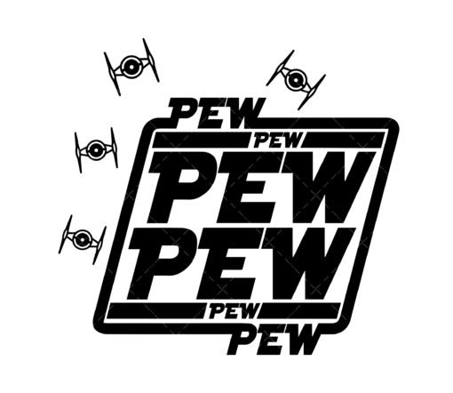 Pew Pew Pew SVG design