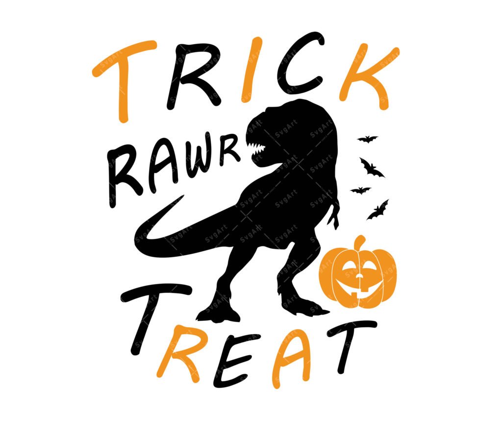 Trick Rawr Treat Svg Pdf Png Halloween Svg 9969