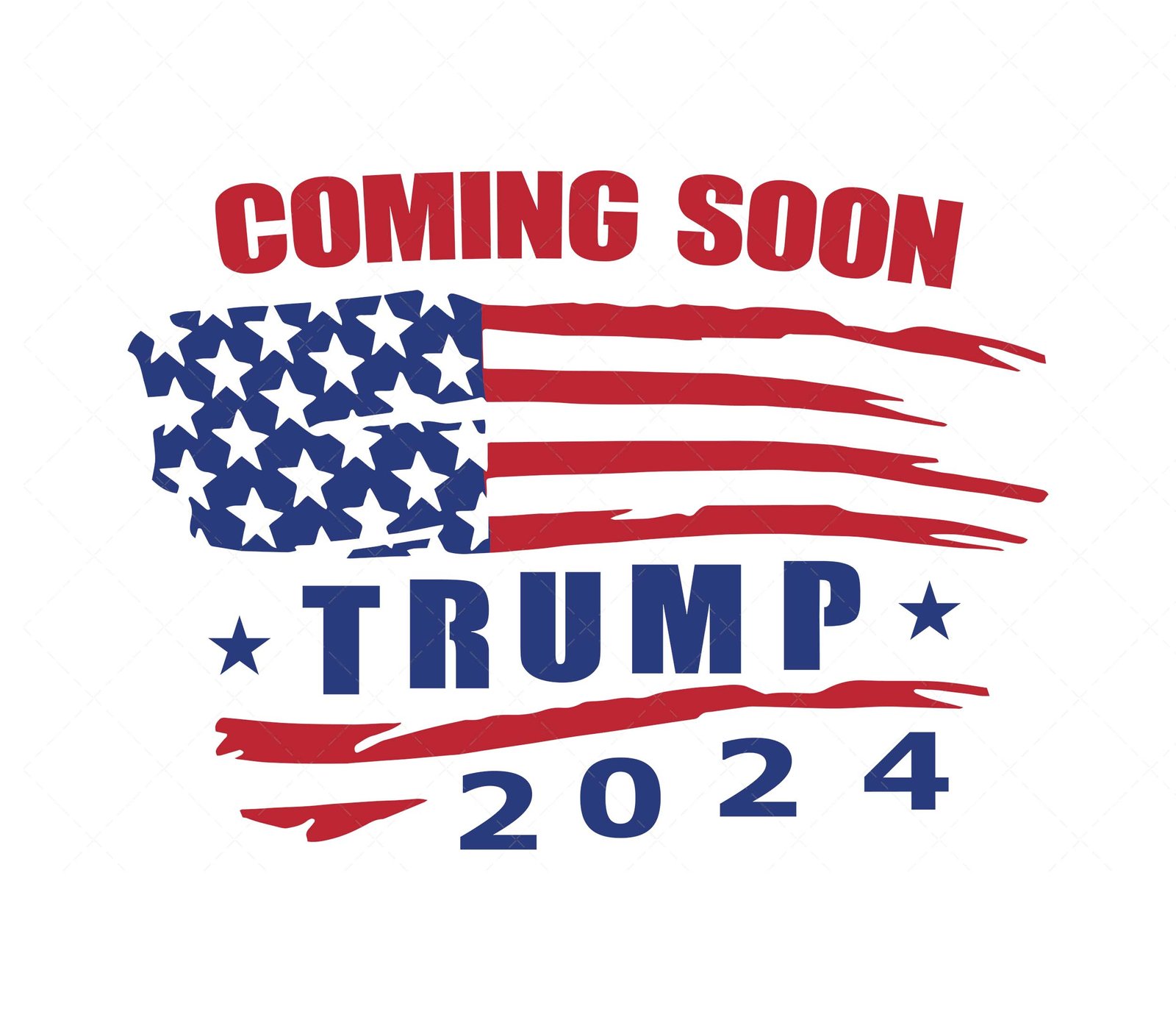 Trump 2024 SVG, PDF, PNG, Trump America Flag SVG