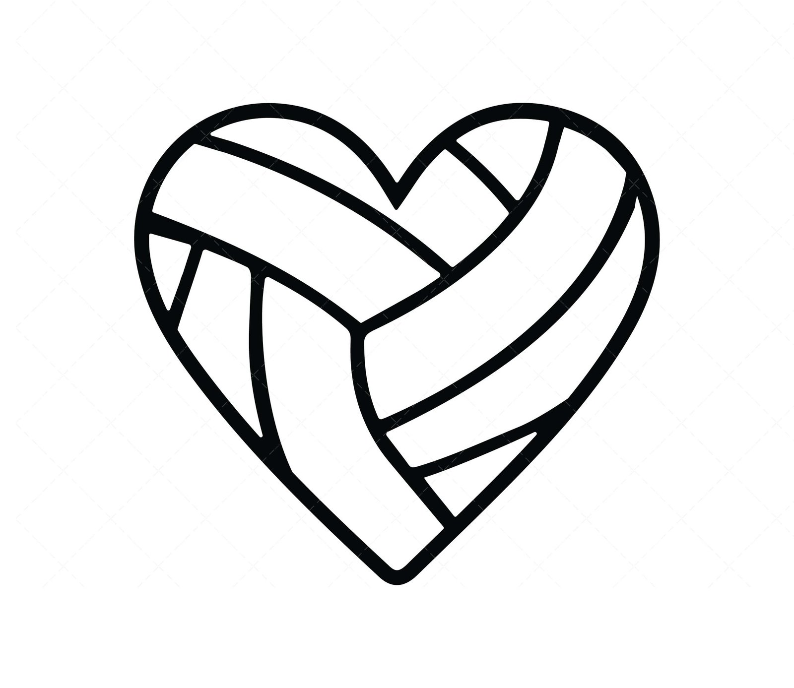 Volleyball Heart Svg Volleyball Cutting File Svgs Design My Xxx Hot Girl