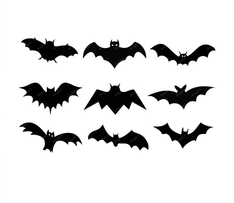 Bats Svg Bundle Pdf Png Halloween Svg