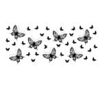 Butterfly SVG 16 oz glass wrap SVG