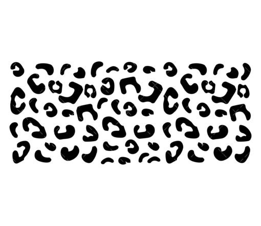 Leopard SVG 16 oz glass wrap SVG