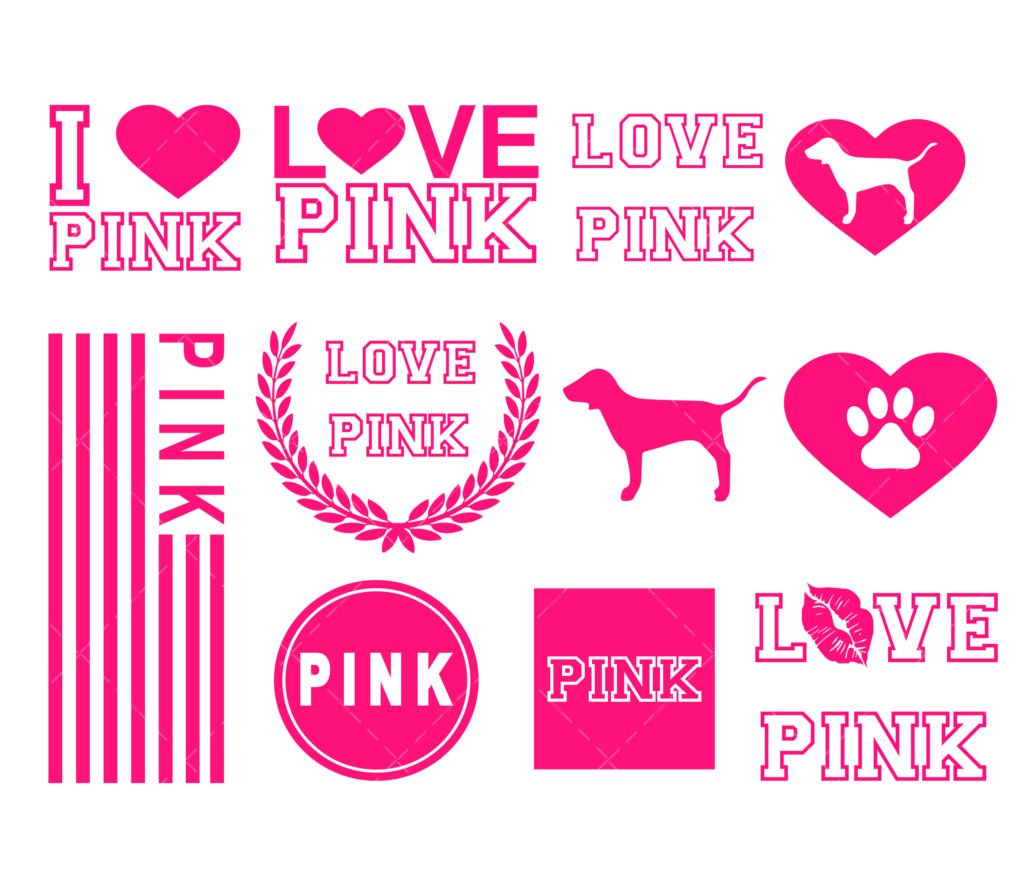 Love Pink SVG Bundle, PDF, PNG, Pink Nation SVG