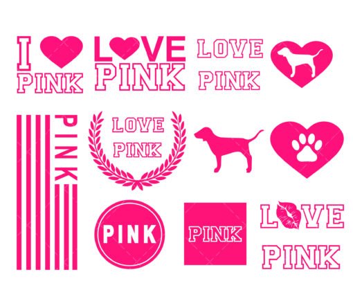Love Pink SVG