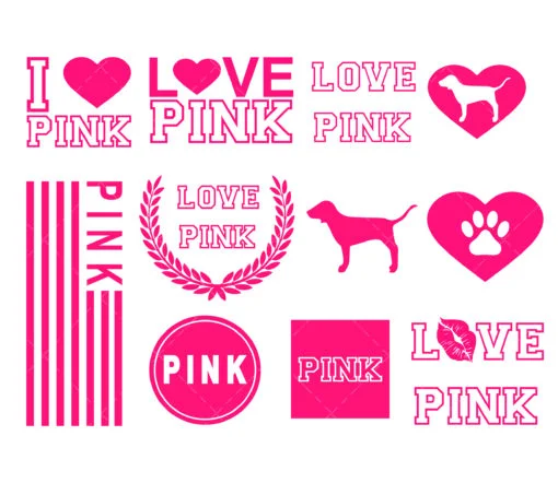 Love Pink SVG