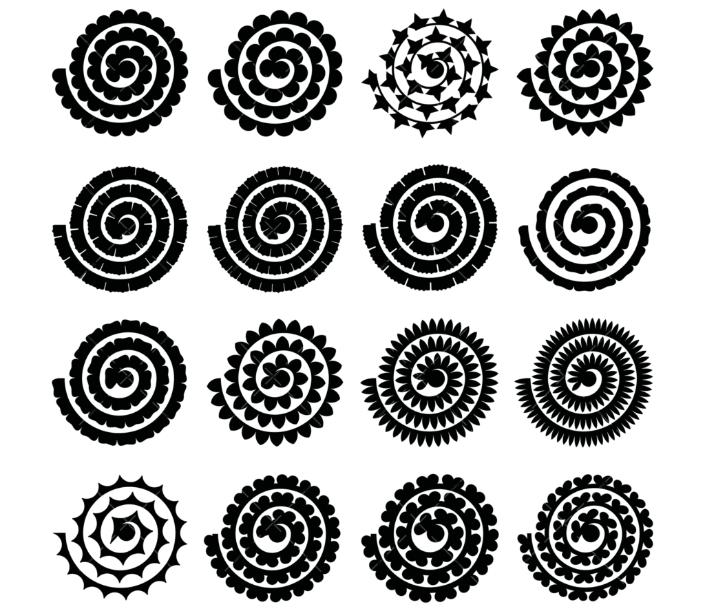 Rolled Flower SVG