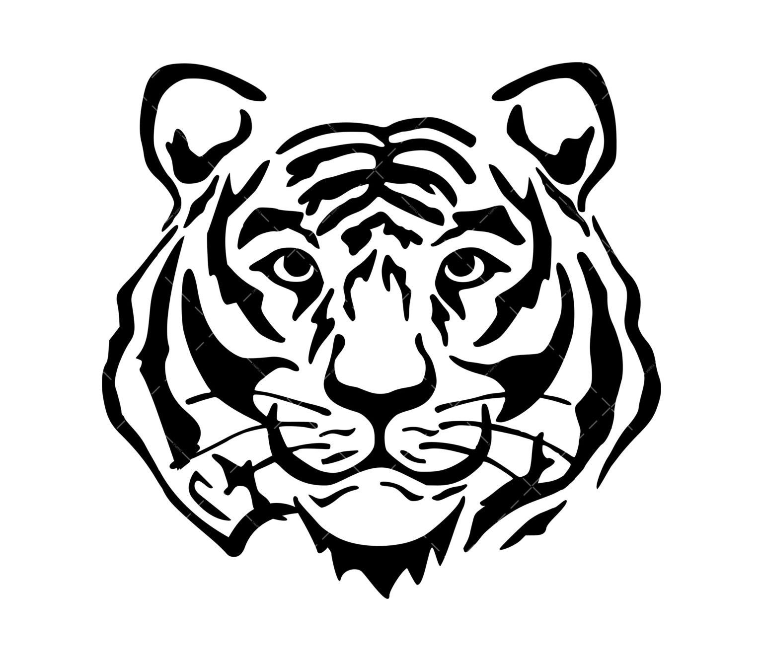 Tiger Head SVG, PDF, PNG, Tiger Face SVG, Tiger SVG