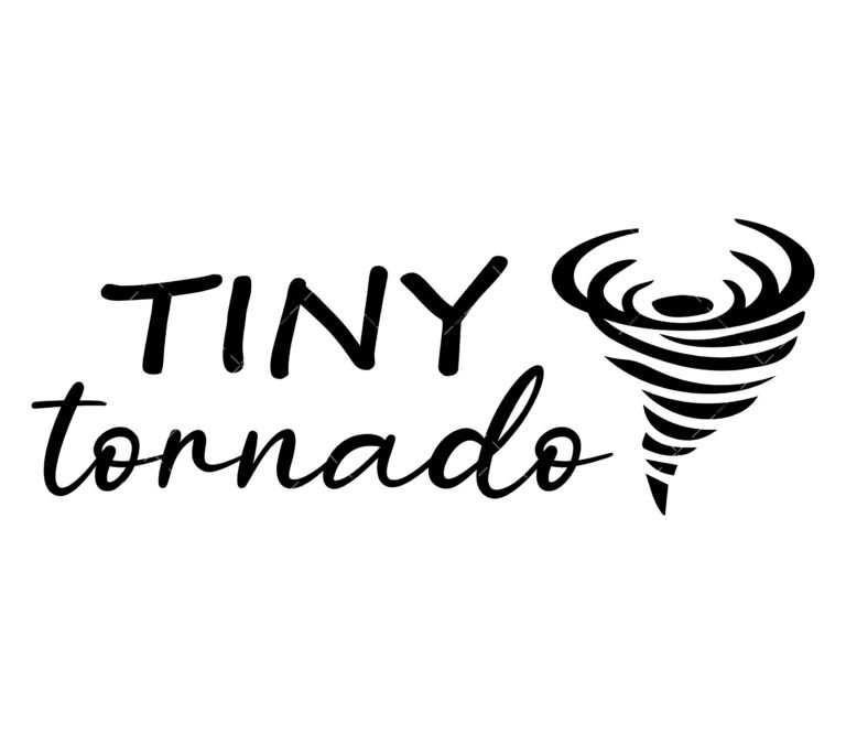 Tiny Tornado SVG, PNG, PDF, Funny Kids SVG