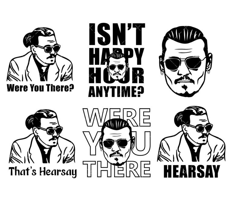 Johnny Depp SVG, PNG, PDF, Johnny Depp Silhouette