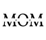 Mom split name frame SVG