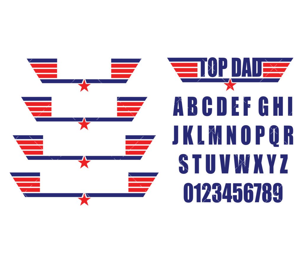 Top Gun SVG Tamplate