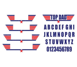 Top Gun SVG Tamplate