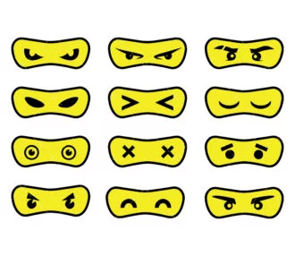 Ninja Eyes Mask SVG