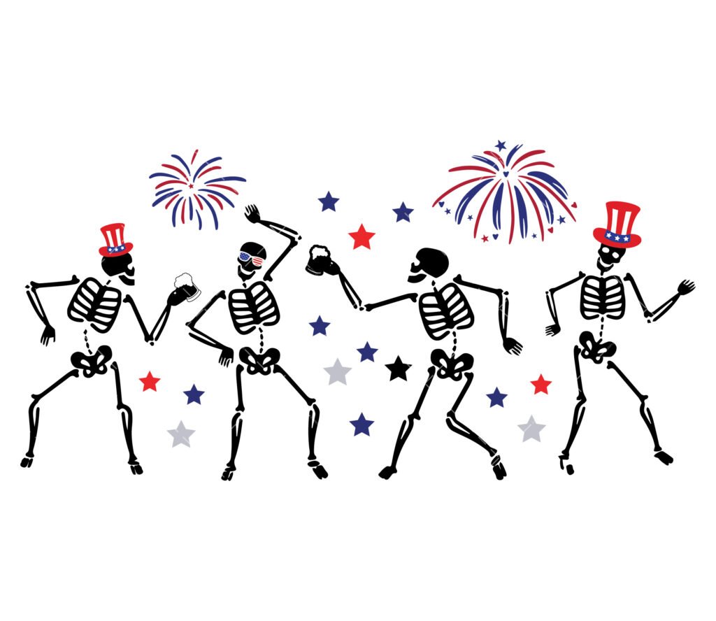 Party skeleton SVG