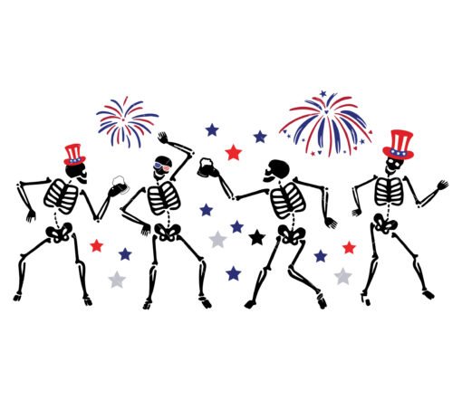 Party skeleton SVG