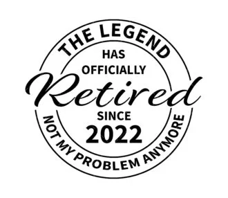 The Legend Has Officially Retired SVG