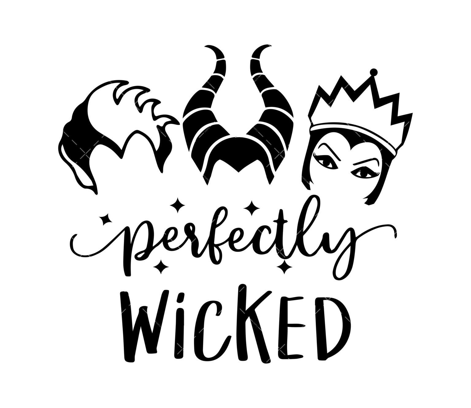 Perfectly Wicked SVG, PNG, PDF, Wicked Witch SVG