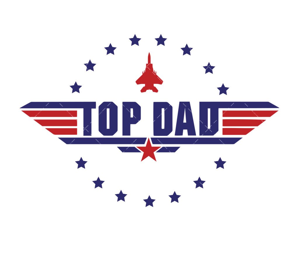 Top Dad SVG, PNG, PDF, Fathers Day SVG