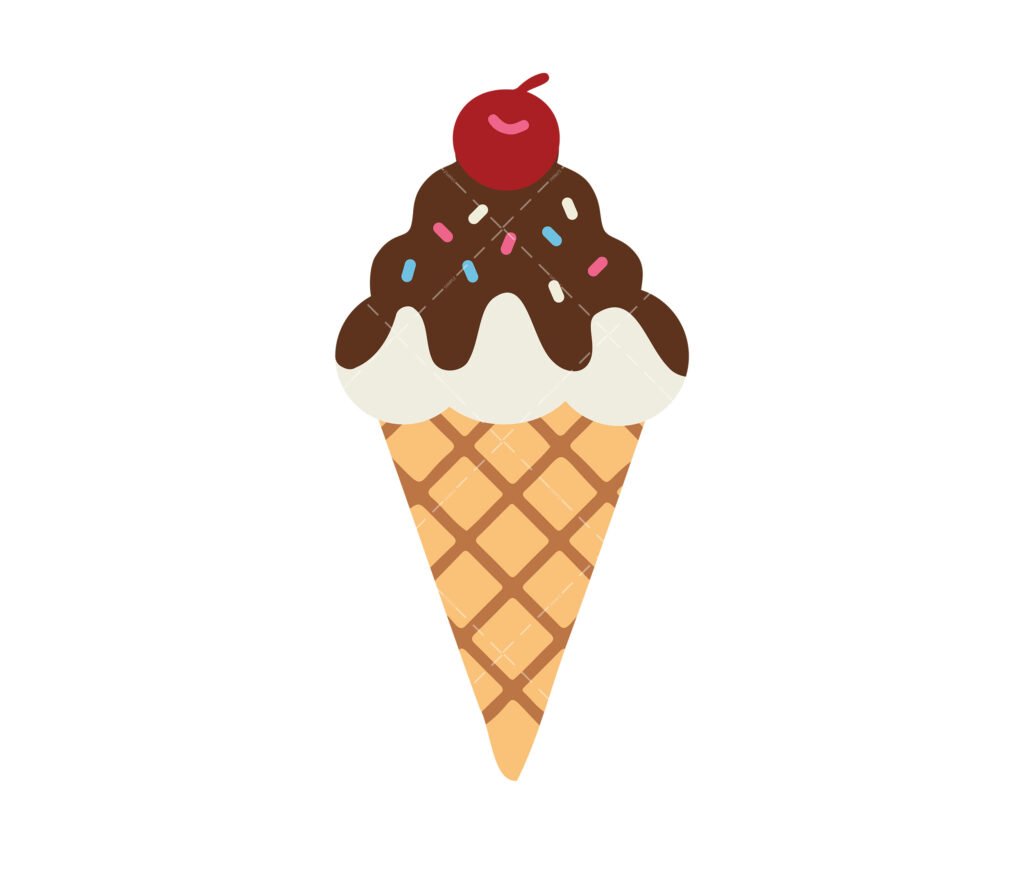 Ice cream cone SVG, PNG, PDF, Dessert SVG