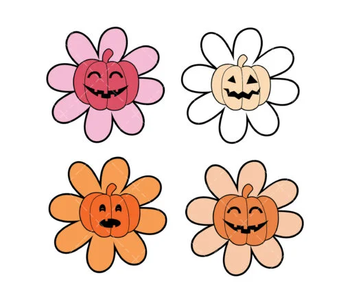 Pumpkin Daisy SVG