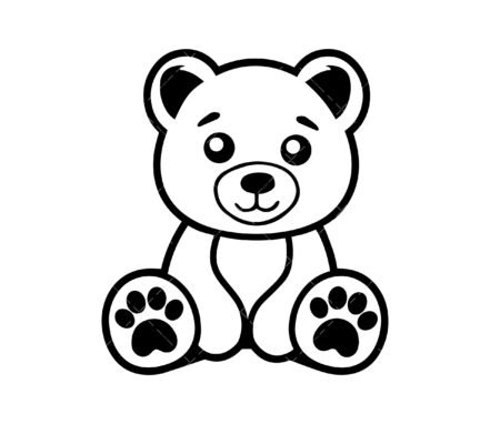 Teddy Bear SVG, PDF, PNG, Bear SVG