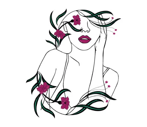 Floral Woman SVG