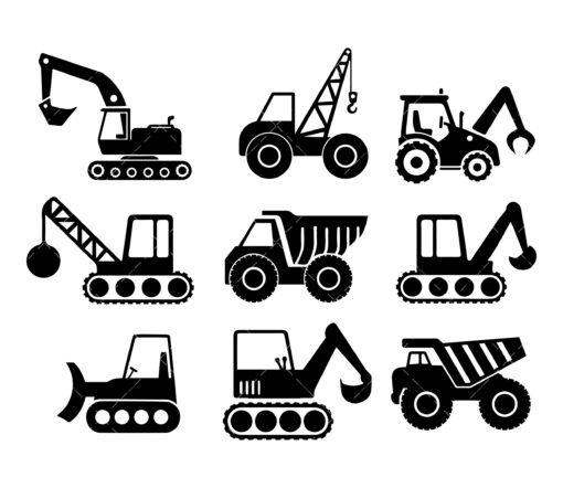 Construction Trucks SVG
