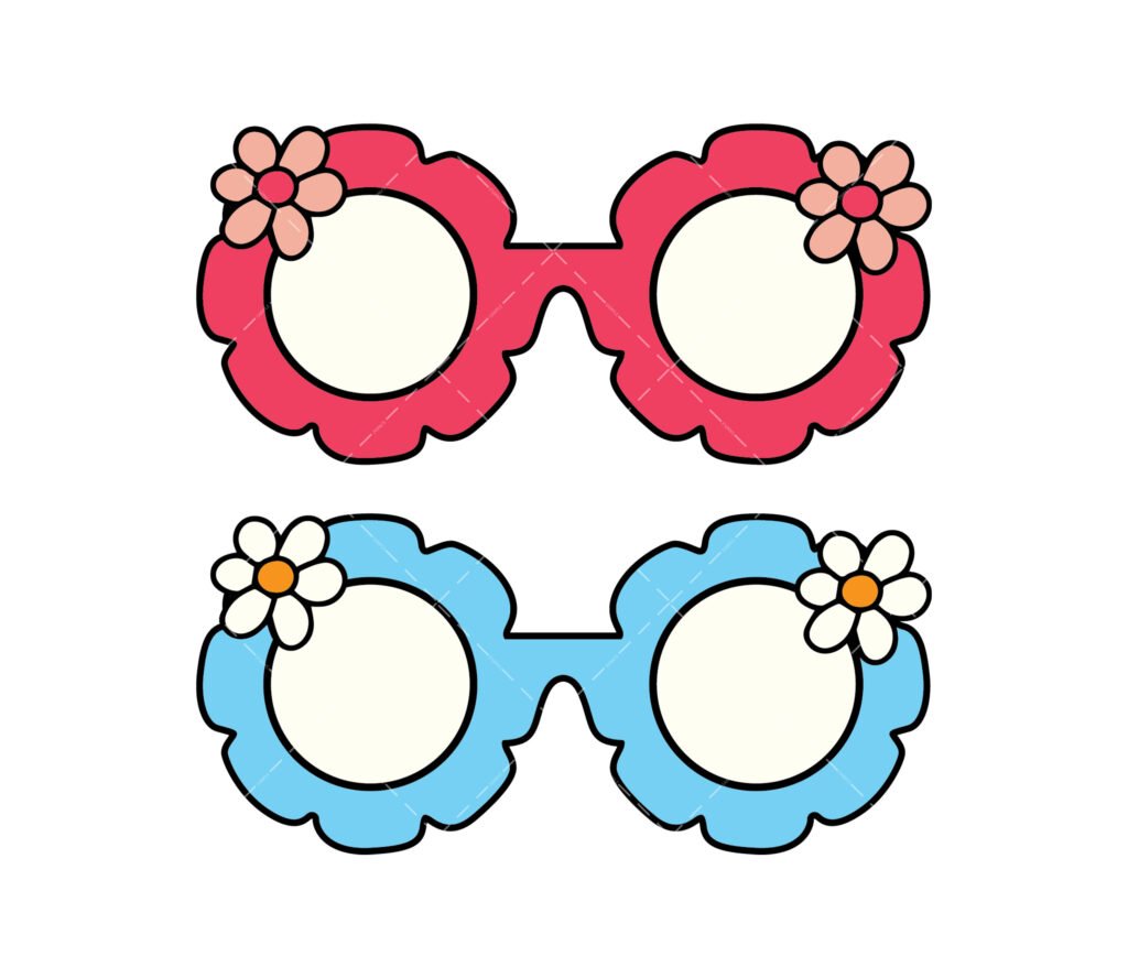 Hippie Glasses SVG