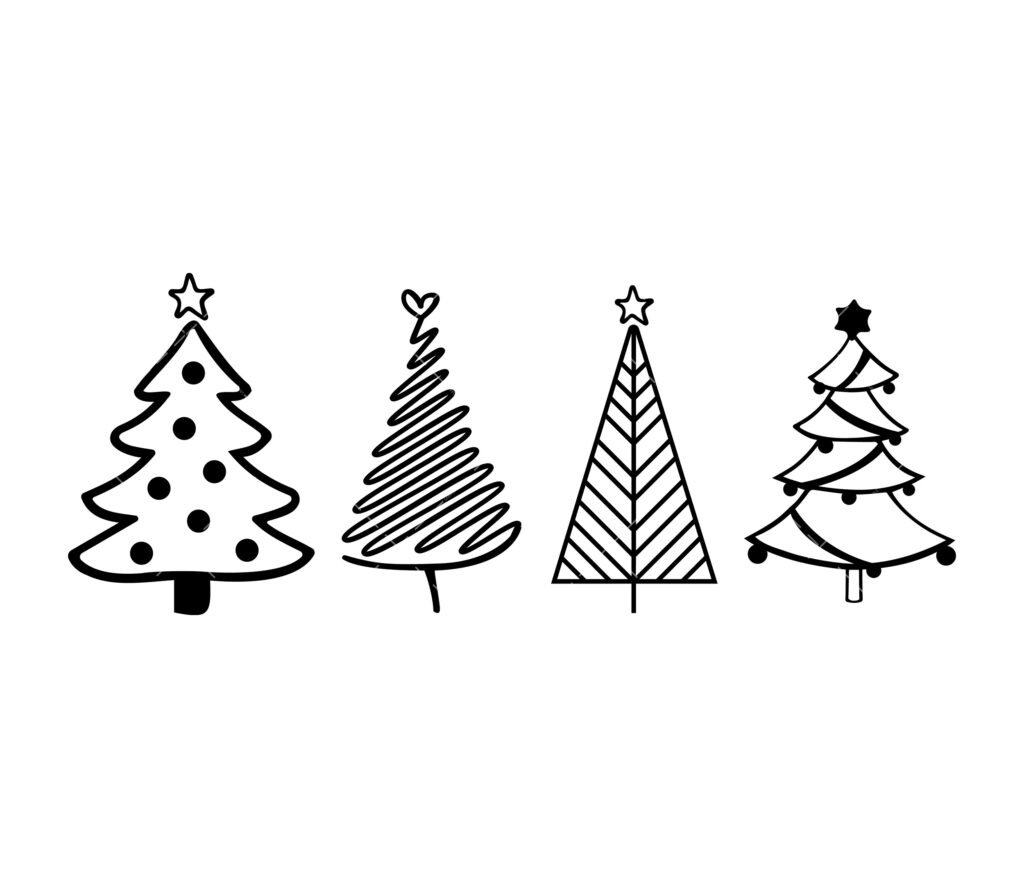 Christmas Tree SVG Bundle, PNG, PDF, Pine Tree SVG