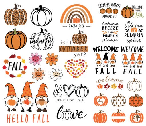 Fall SVG cut files