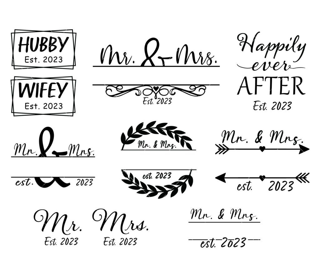 Mr. and Mrs. Est 2023 SVG