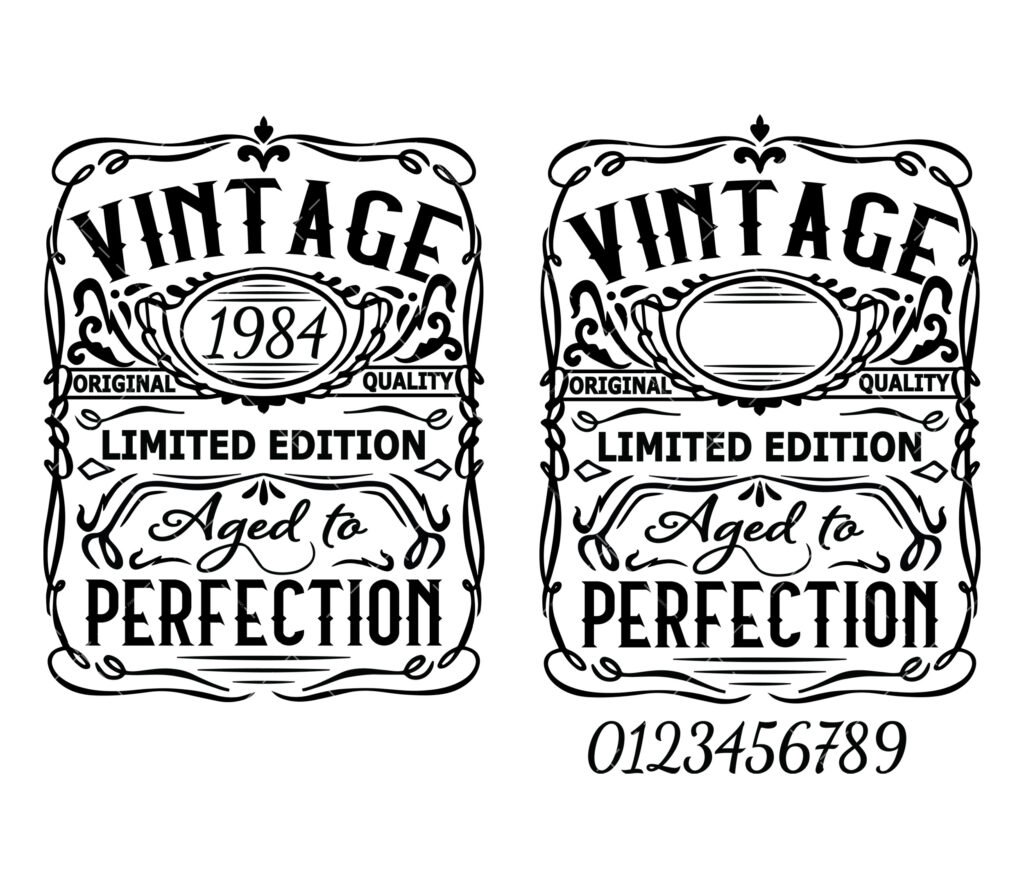 Birthday Vintage Svg Png Pdf Aged To Perfection Svg Limited Edition Svg