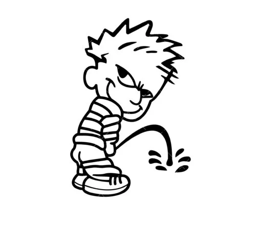 Boy Peeing SVG