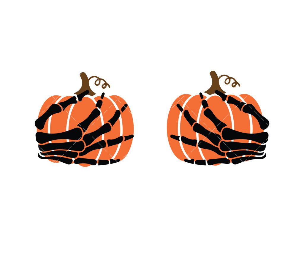 Skeleton Hands Pumpkin SVG