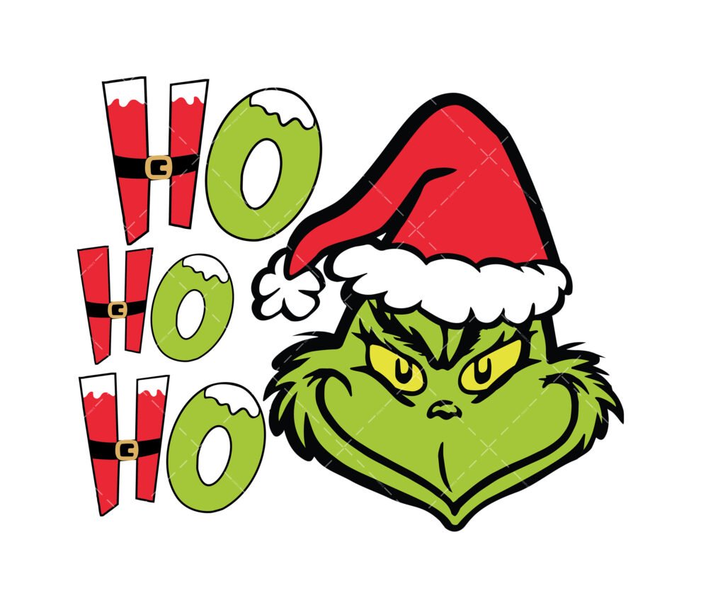 Ho Ho Ho Grinch SVG, PNG, PDF, Christmas SVG, Grinch SVG, Merry ...