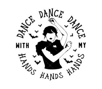 Wednesday Addams Dance SVG