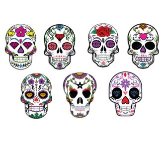 Sugar Skull SVG layered